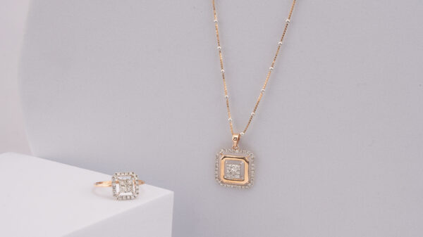 ROUND BRILLIANT PENDANT SET + RING - Image 2