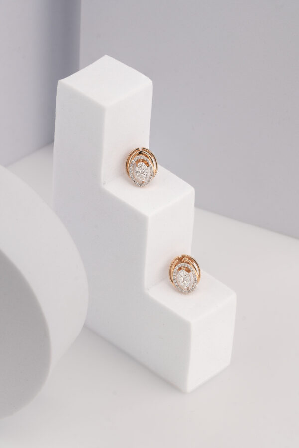 ROUND BRILLIANT EARRING