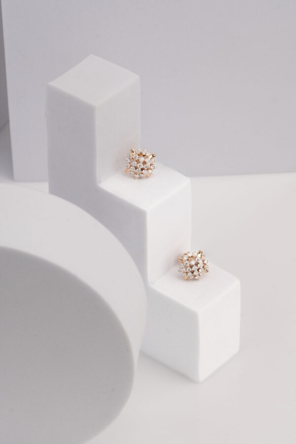 ROUND BRILLIANT EARRING